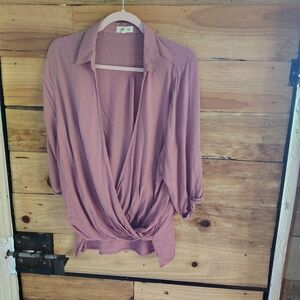 Chic Lavender/rose Blouse by Sandy & Sid New York, stylish, fashionable, comfy